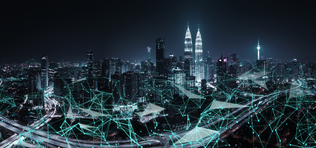 istock network communication city